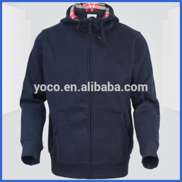 Wholesale plain mans hoodie jackets