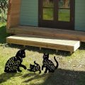 Metal Cat Decorative Garden Stakes