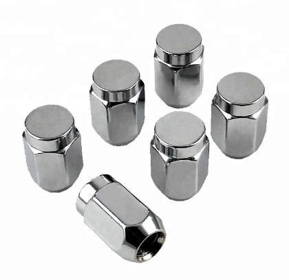 anti-theft chrome wheel bolt Golf cart parts Ezgo Club car golf cart wheel center caps and lug nuts 1/2-20