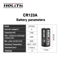 Holith CR123A BATERIAS LIMNO2