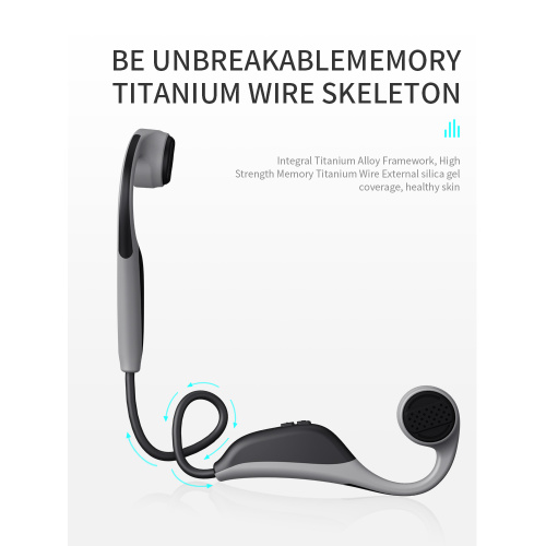 Sports wireless bluetooth bone conduction mp3 player