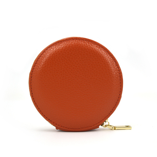 High Quality Luxury Custom Leather Zipper Coin Purse