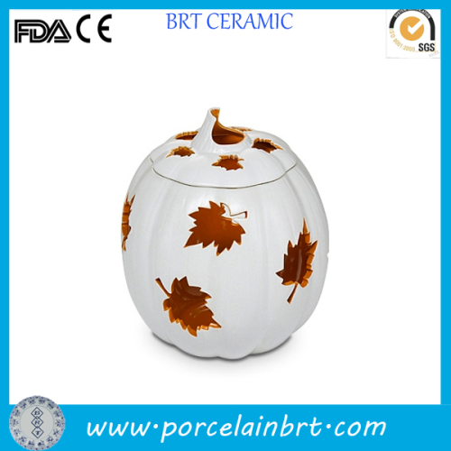 Novelty Pumpkin Maple Handmade Empty Candle Jars Wholesale