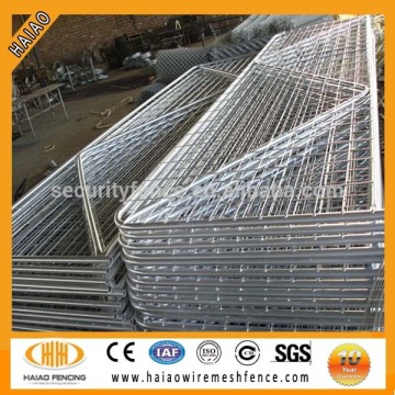 (Factory)Hot dip galvanized decorative chain link wire mesh farm gates, welded wire mesh farm gates