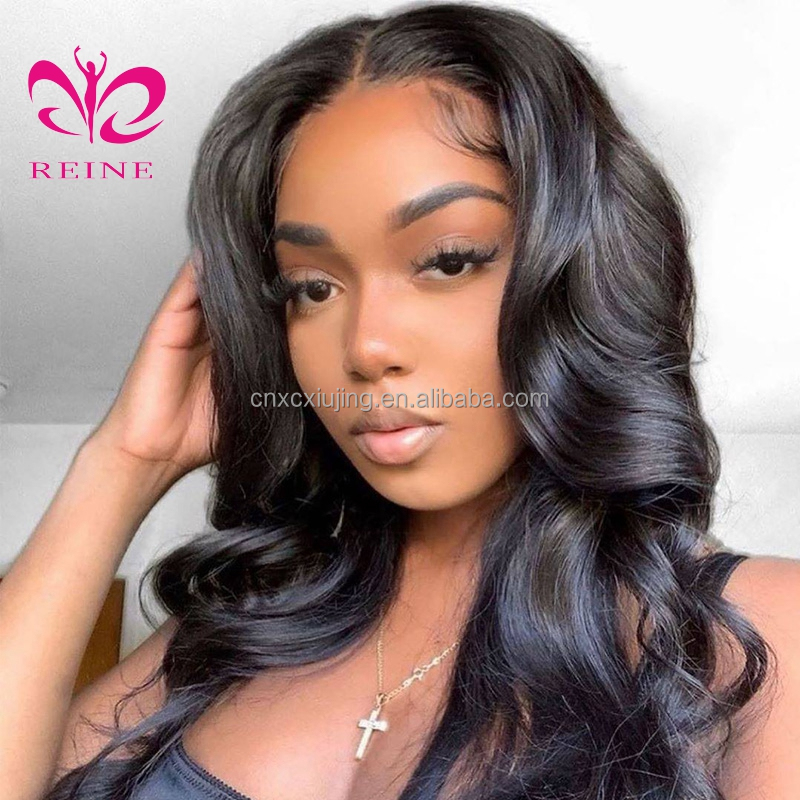 REINE Wholesale Hair Wigs Human Lace Front Closure Body Wave Full Virgin Brazilian Cuticle Aligned Lace Closure Human Hair Wig