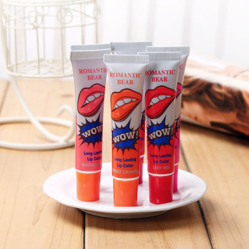 Plastic empty soft tube lip balm tube