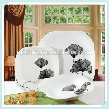 square dining table sets,royal porcelain dinner set,square shape dinner set