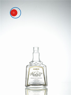 Antique Square Shape Vodka Galss Bottle