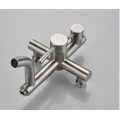 Conjunto de torneira misturadora de banheiro de aço inoxidável 304 conjuntos de torneira de chuveiro tripla função cromada com torneira de chuveiro ajustável