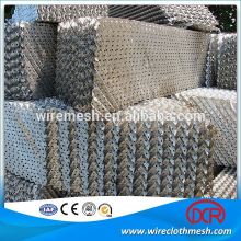 Metal structured packing for mass transfer