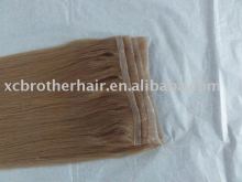Chinese remy hair hand-tied PU skin weft