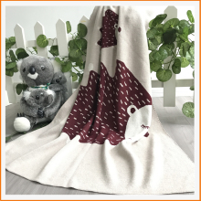 100% Cotton Baby Animal Blanket Self-created animal pattern