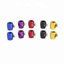 AN8 Hose Clamps for 3/8'' Fuel Oil Water Tube Fittings - Hex Finishers