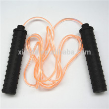 Wolf Tooth Style PP Handle Transparent PVC Jump Rope
