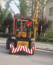Highroad diesel guardrail fixing machine