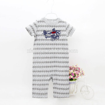 new design 100% cotton comfortbale wavy stripe cool pattern baby summer clothes