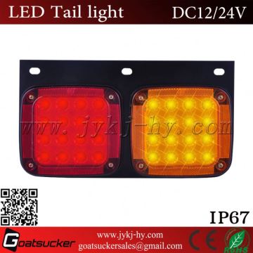 LED tail light type iron square led truck tail lamps