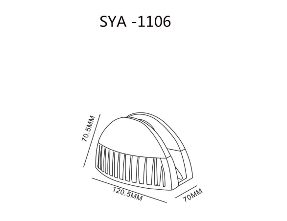 High-efficiency LED wall light