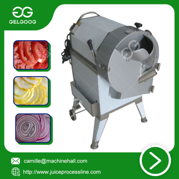 Root vegetable cutting machine adjustable cutting size