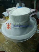 Pure White Sinamay Church Hat Body / Hat Base