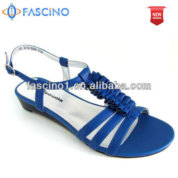 Blue suede sandals