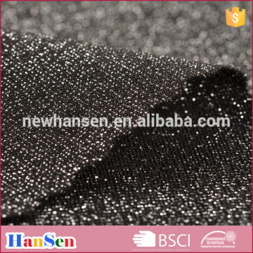 Nylon spandex full silver lurex knitted fabric