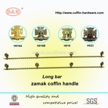 coffin handle; casket handle; long bar handle