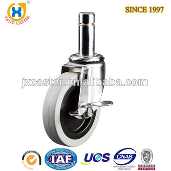 Medium Duty Industrial caster ,axle Brake Caster,china wheels