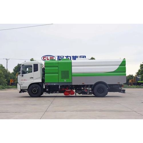 Camion de balayeur de la boîte à eau de 6000L et de balayage de la boîte à déchets