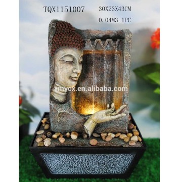 Polyresin Waterfall Indoor Fountain Buddha Water Fountain Wholesale