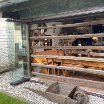 Aluminum Frameless Glass Folding Window System for Balcony Glazing