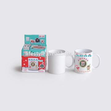 Ceramic Creative DIY Decal Mugs, Ceramic Personal Mugs, Ceramic Sticker Mugs