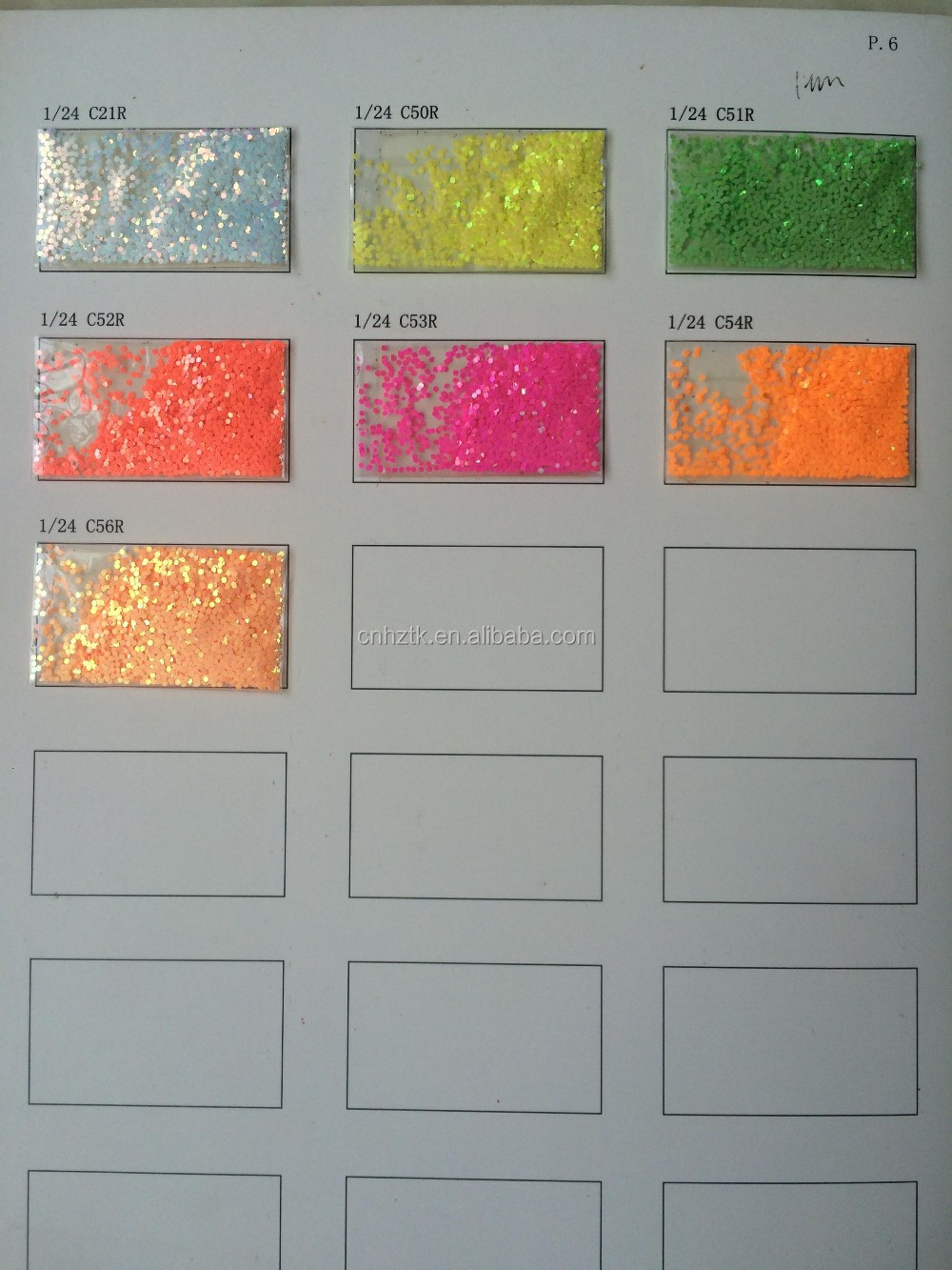 Glitter powder for nail polish/screen printing