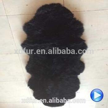 Pure handmade merino wool patchwork sheepskin rug