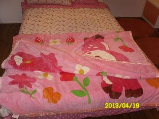 Soft Breathable Pure Silk Blanket , Raschel Blanket With Do