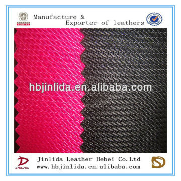 colorful calender leather fabric for making bags/luggage