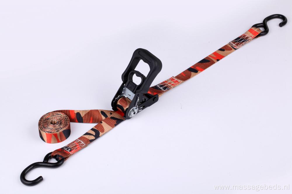 25mm Width Camo Colorful Ratchting Straps