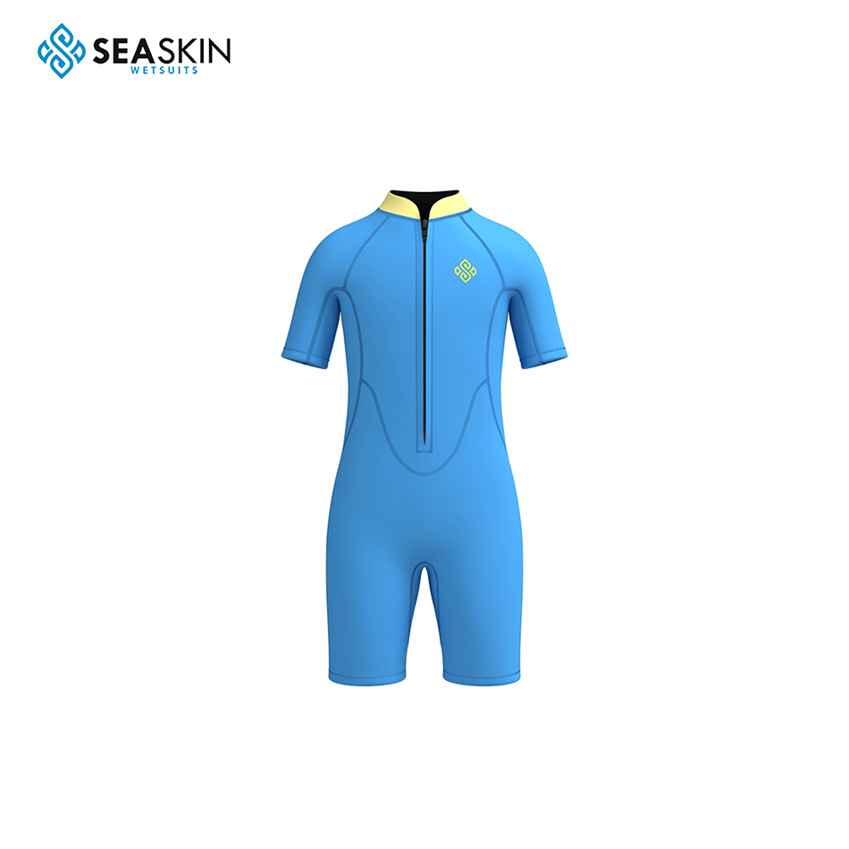 Seaskin Kids Front Zip Shorty Dive Suit