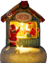 Colorful Christmas Snow Scene House Decor