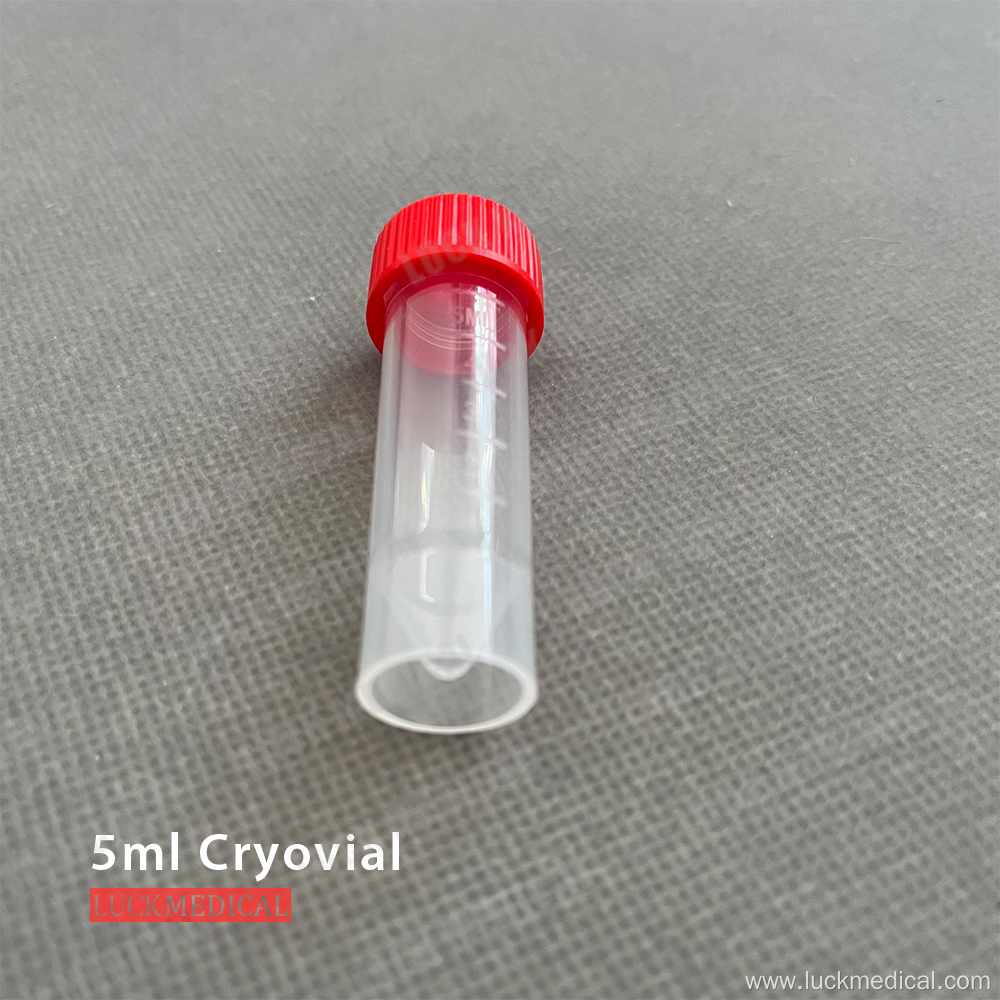 Self-standing 5ml Cryovial 5ml Transport Tube FDA