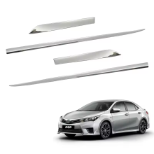 High Quality ABS Plastic Chrome Door Side Trim for Toyota Corolla 2014+ Body Trim Accessories