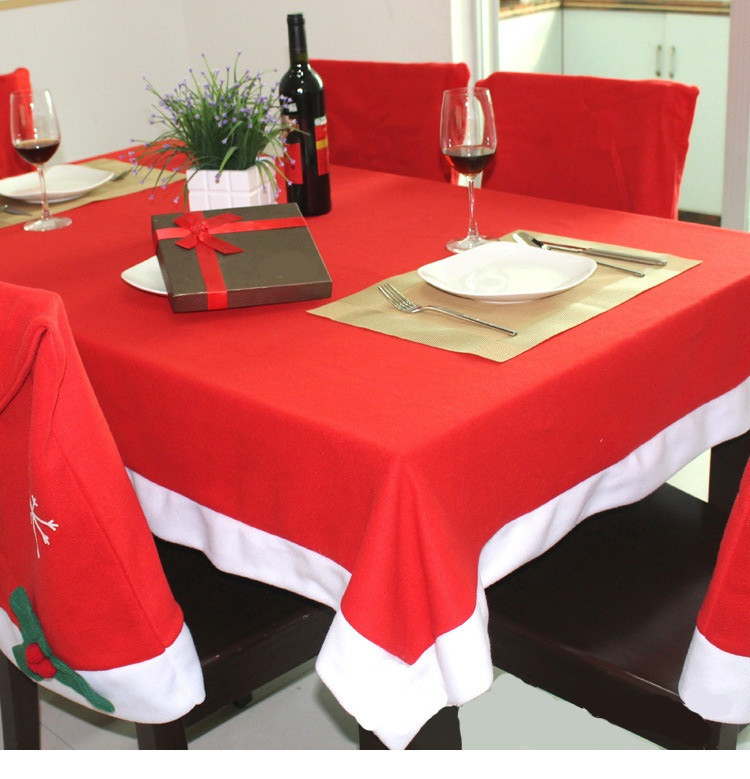 New product sale Christmas tablecloth + Christmas Snowflake chair cover set Christmas decorations wholesale