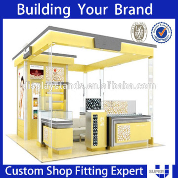 Retail Shop Interior Decoration Cosmetics Display Showcase