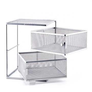 two-layer storage box office home storage and finishing