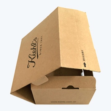 Foldable corrugated brown paper boxes