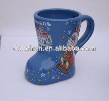 creative design mug ceramic boot shape design mug,