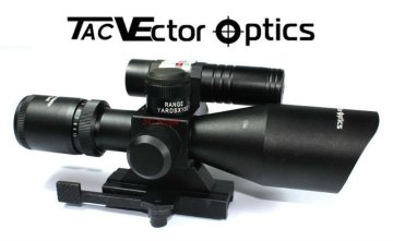 Vector Optics Sideswipe 2.5-10x40 Green Laser Scope Riflescope