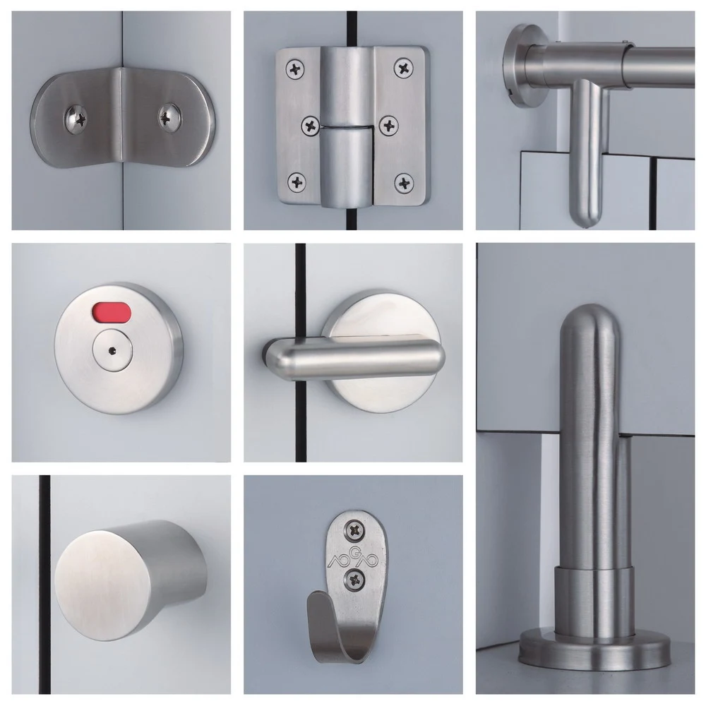 Factory Directly Stainless Steel 304 Toilet Cubicle Hardware Accessories
