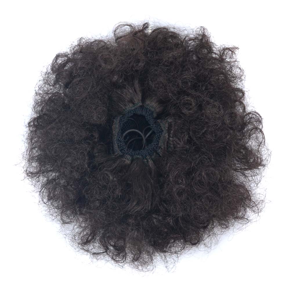 drawstring synthetic hair ponytail and hair bun maker afro curly messy hair bun