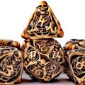 Полый многогранник DND 7pcs Metal Dice Style Skull Skull